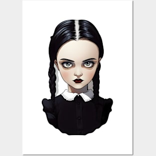 the little girl Wednesday T shirt Posters and Art